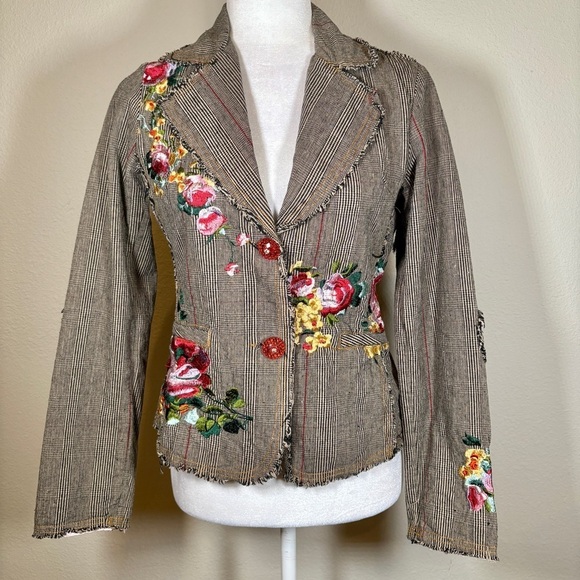 Paparazzi by Biz Jackets & Blazers - Paparazzi by Biz Floral Embroidered Women's Jacket Size Small
